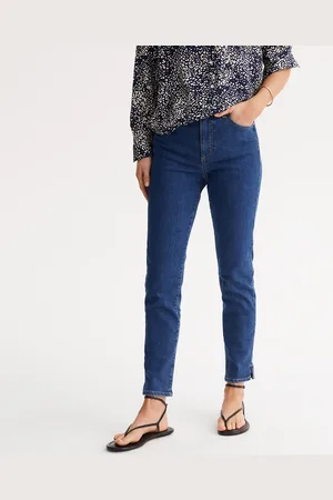 ANNE WEYBURN 7/8 jeans, push-up effect, stretch denim