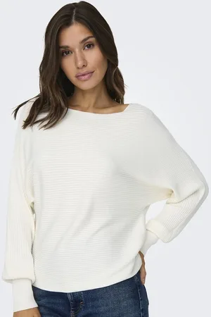 ONLY Trui met boothals in fijn tricot