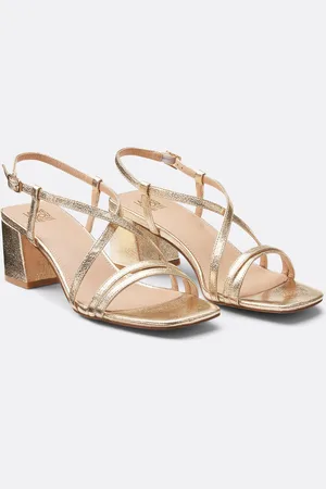 La Redoute Metallic sandalen met hak