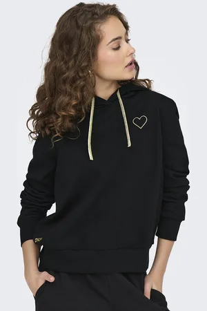 ONLY Hoodie, hartmotief