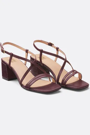 La Redoute Sandalen met hak en python motief