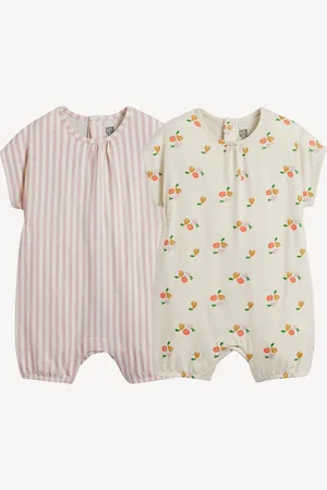 La Redoute Set van 2 combishorts, gestreept- en fruitmotieven