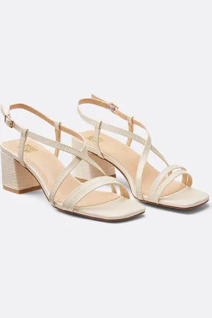 La Redoute Sandalen met hak en python motief