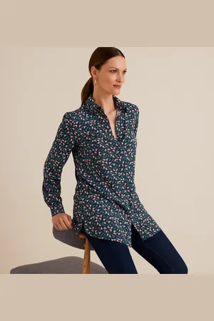 ANNE WEYBURN Blouse met bloemenprint en lange mouwen