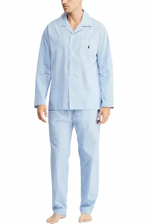 Ralph Lauren Lange pyjama in geruite popeline