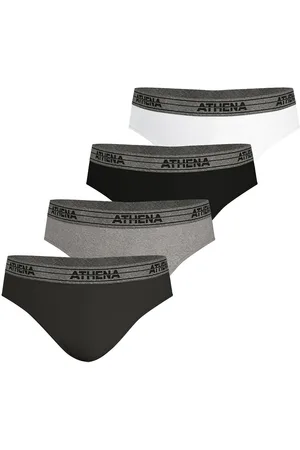 ATHENA Set van 4 basic slips in katoen