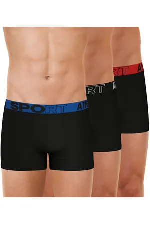 ATHENA Set van 3 effen boxershorts in microvezel