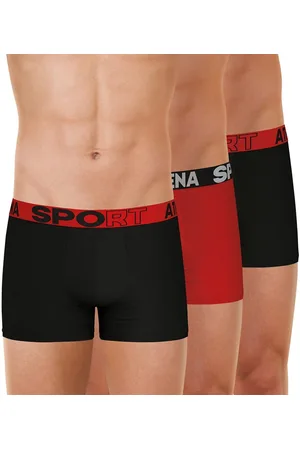 ATHENA Set van 3 effen boxershorts in microvezel