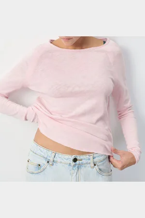 American Vintage T-shirt met boothals en lange mouwen Sonoma