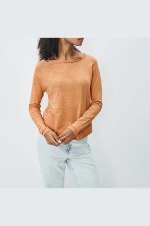 American Vintage T-shirt met boothals en lange mouwen Sonoma