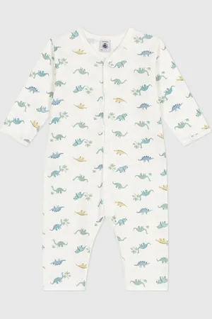 Petit Bateau Katoenen pyjama zonder voetjes, dinosaurusmotief