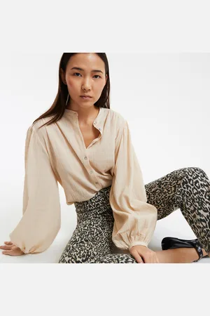 La Redoute Oversized shirt met Mao-kraag, Signature Lise