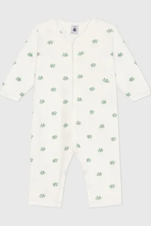 Petit Bateau Katoenen pyjama zonder voetjes, met kikkermotief