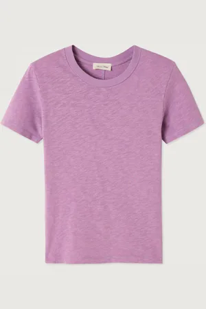 American Vintage T-shirt met V-hals en korte mouwen Sonoma