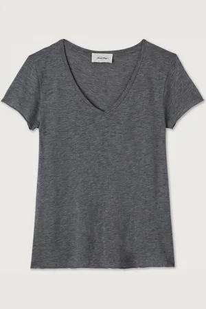 American Vintage T-shirt met V-hals en korte mouwen Jacksonville