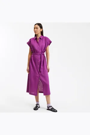 La Redoute Linnen jurk met korte mouwen Signature Heloïse