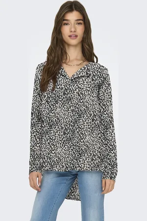 ONLY Bedrukte blouse met lange mouwen