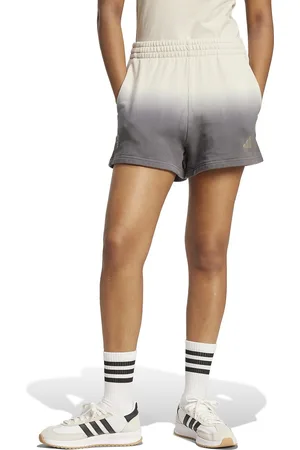 adidas Short met hoge taille en Tie and Dye motief