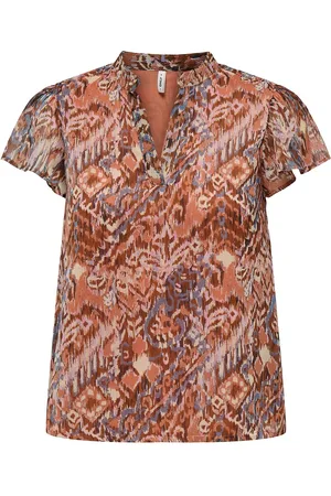 ONLY Bedrukte blouse met korte mouwen