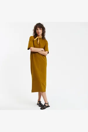 La Redoute Lange jurk in jersey, knoopsluiting op de schouder