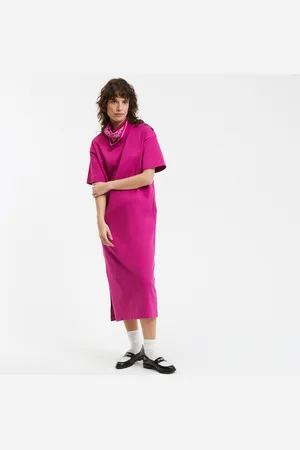 La Redoute Lange jurk in jersey, knoopsluiting op de schouder