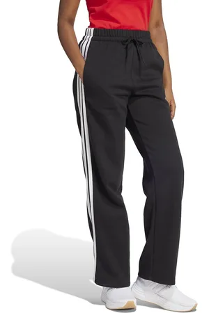 adidas Wijde broek in molton Essentials 3 stripes