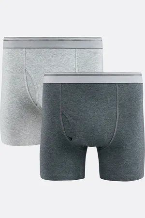La Redoute Set van 2 effen mêlee boxershorts