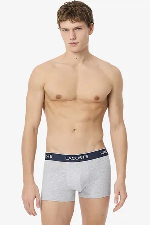 Lacoste Set van 3 effen boxershorts, stretch katoen