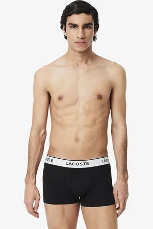 Lacoste Set van 3 effen boxershorts, stretch katoen