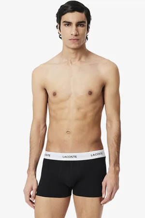 Lacoste Set van 3 effen boxershorts, stretch katoen