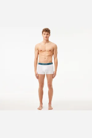 Lacoste Set van 3 effen boxershorts, stretch katoen