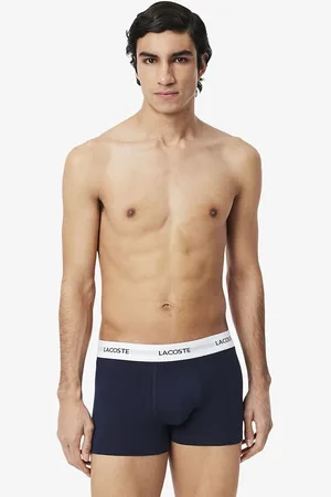 Lacoste Set van 3 effen boxershorts, stretch katoen