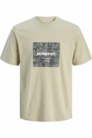 JACK & JONES T-shirt met korte mouwen en print vooraan