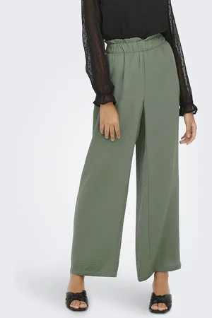 JDY Wijde broek met hoge taille