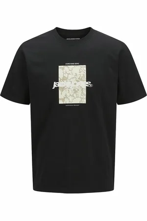 JACK & JONES T-shirt met korte mouwen en print vooraan