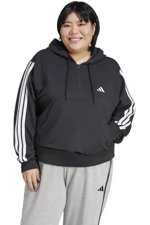 adidas Zip-up hoodie Essentials 3-Stripes (Grote maten)