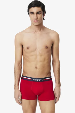 Lacoste Set van 3 effen boxershorts, stretch katoen