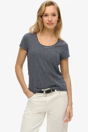 Superdry Gevlamd T-shirt met ronde hals en geborduurd logo