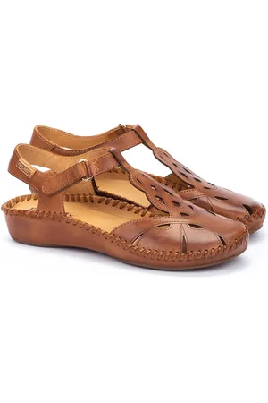 Pikolinos Sandalen in leer met sleehak Vallarta