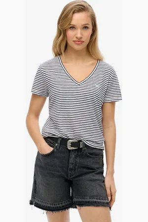 Superdry Effen T-shirt met V-hals