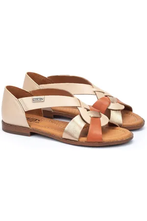 Pikolinos Platte sandalen in leer Algar