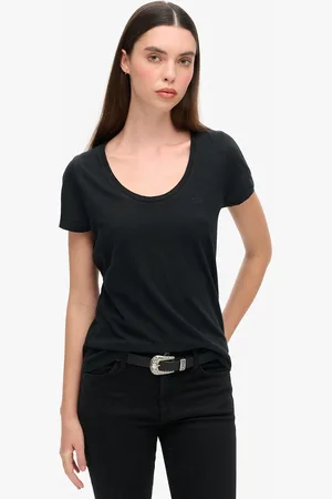 Superdry Gevlamd T-shirt met ronde hals en geborduurd logo