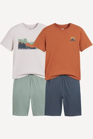 La Redoute Set van 2 pyjashorts in katoen, cactusprint en landschap