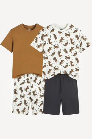 La Redoute Set van 2 katoenen pyjashorts met tijgerprint