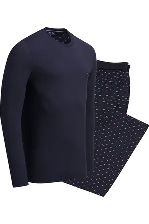 Eden Park Lange pyjama, strikjes motieven