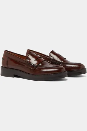 Jonak Leren loafers Mirna, dikke zool