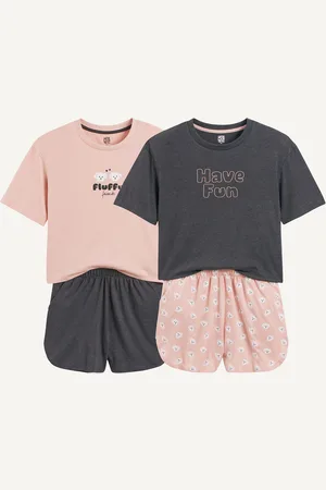 La Redoute Set van 2 pyjashorts in katoen