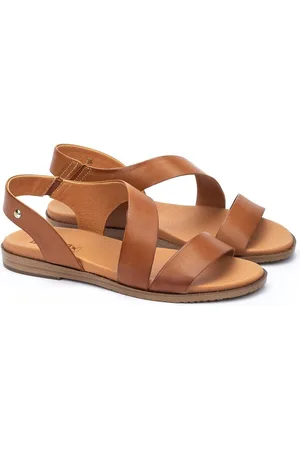 Pikolinos Platte sandalen in leer Formentera