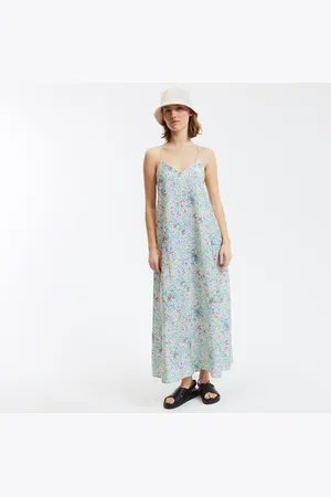 La Redoute Maxi-jurk met dunne bandjes, grafische print