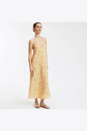 La Redoute Lange jurk met smalle bandjes met bloemenprint
